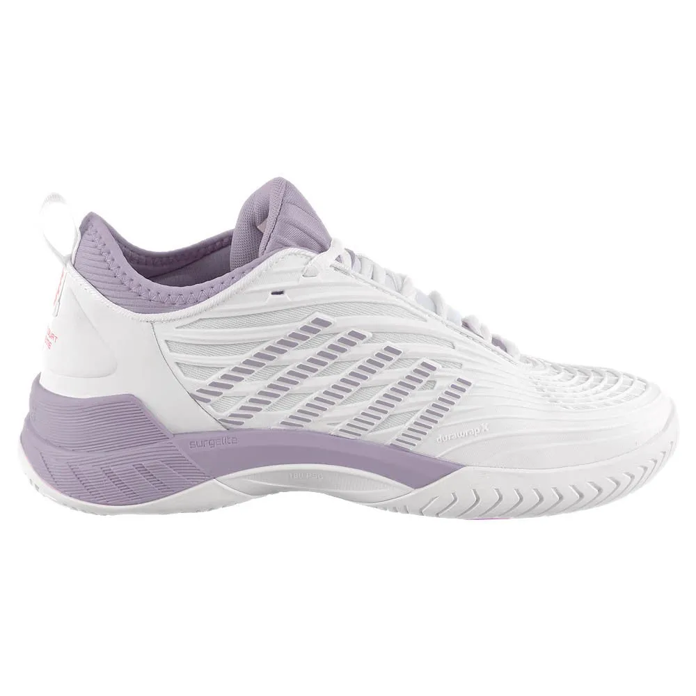 K-Swiss Women's Hypercourt Supreme 2 - White/Orchid Petal Compression Sock Liner
