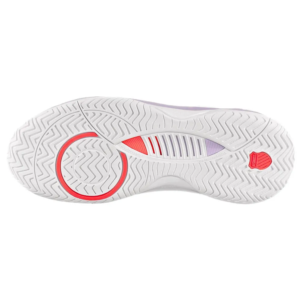 K-Swiss Women's Hypercourt Supreme 2 - White/Orchid Petal Shock Absorption Technology