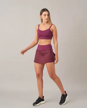 Saia babado costa plano (SA27) Sheer Overlay