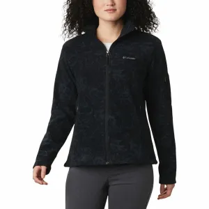 Motion Friendly Smart Wear Columbia Women Black Fast Trek Printed Jkt