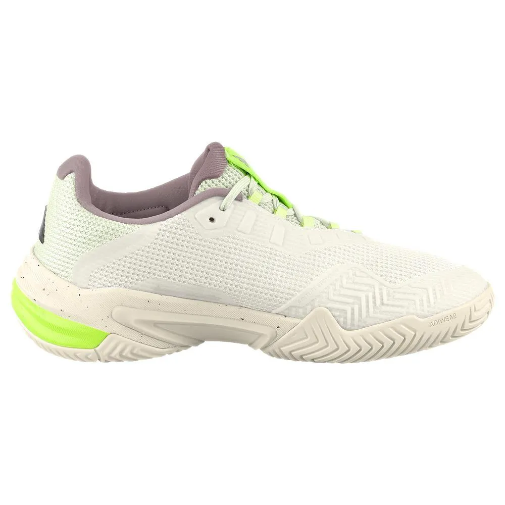 Ventilation Port System adidas Women's Barricade 13 - Cloud White/Crystal Jade