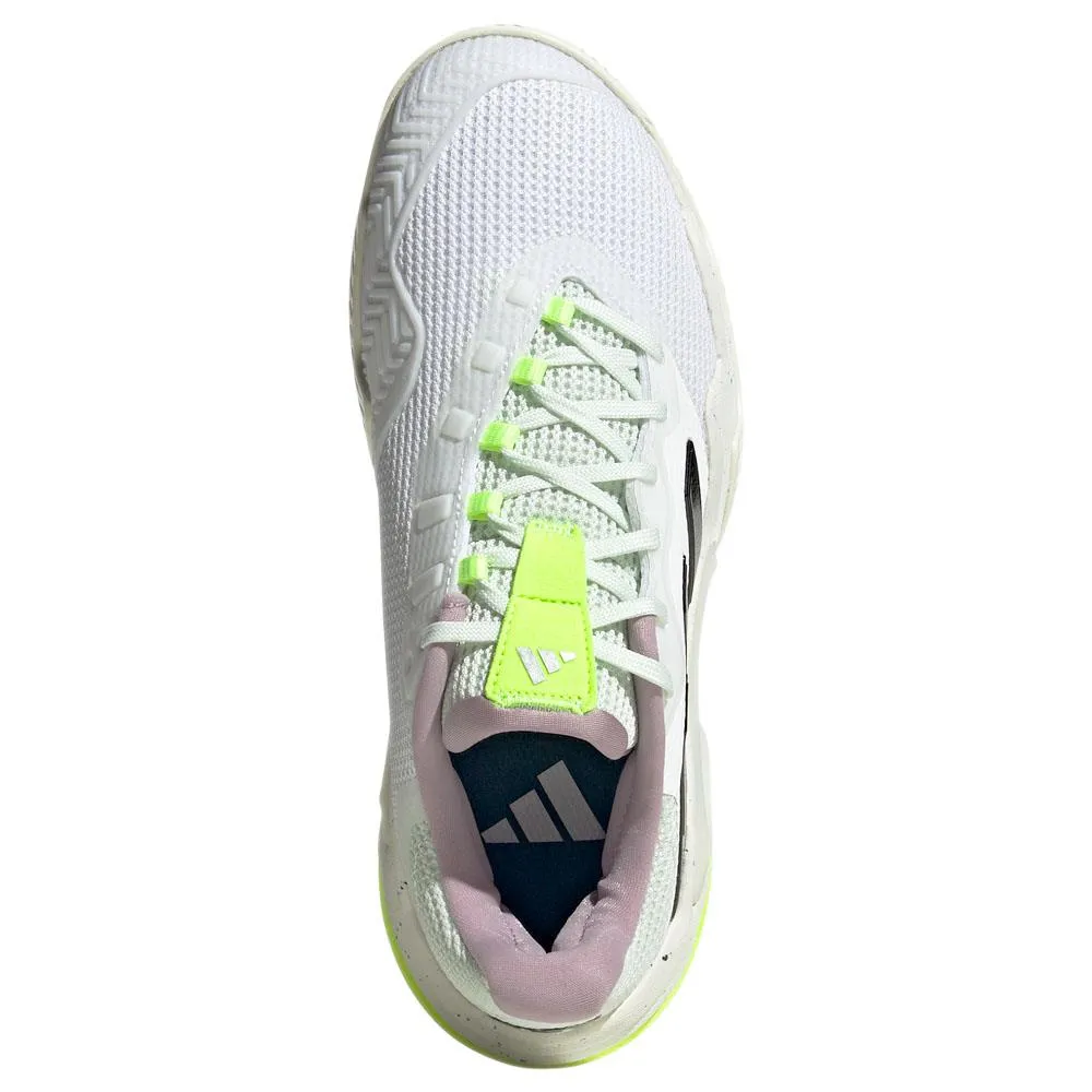 adidas Women's Barricade 13 - Cloud White/Crystal Jade Smooth Walk