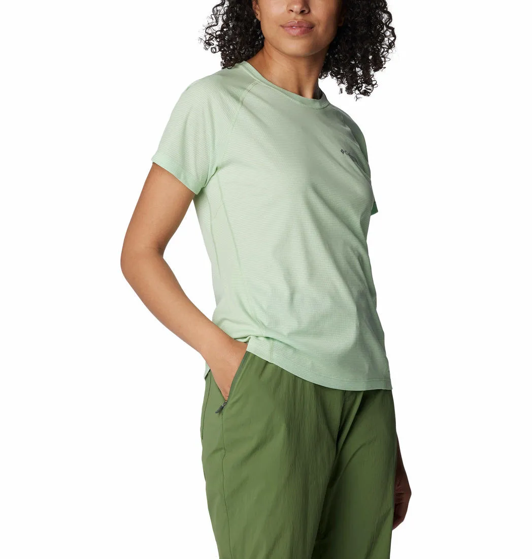 Date night Columbia Women Green Cirque River Short Sleeve Crew