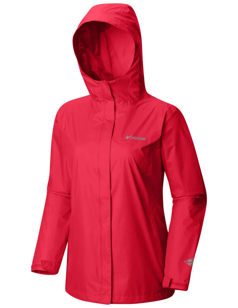 Columbia Women Red Arcadia II Jacket Waterproof Timeless Form