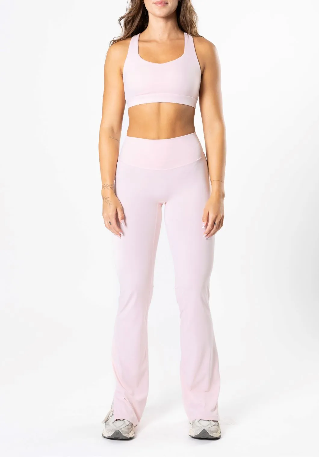 RecStretch Original Sculptseam? Plus Flare Legging 34" Sweet Tea Supportive Design Fit Layered Fabric