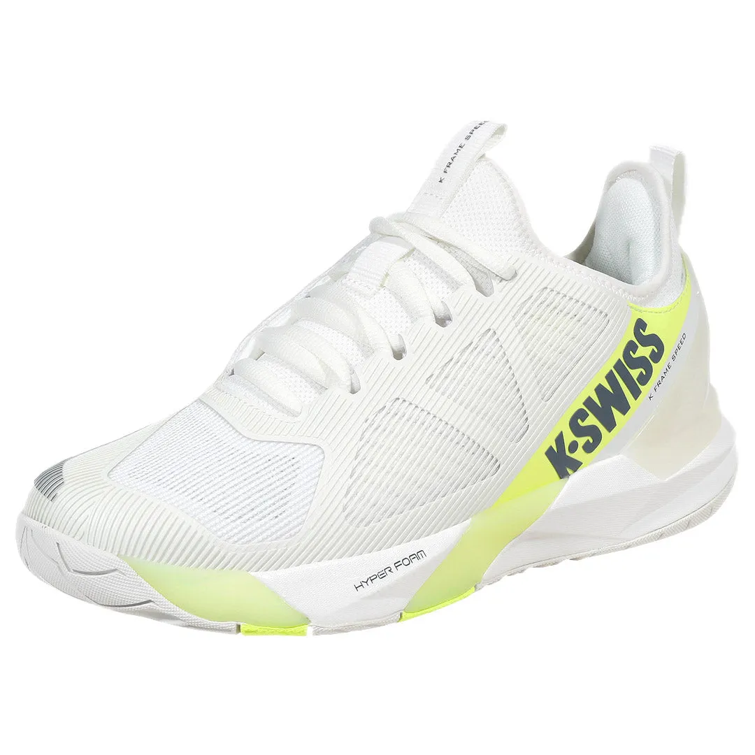 Sports Trainers Long Walk K-Swiss Women's K-Frame Speed - Blanc De Blanc/Luminary Green