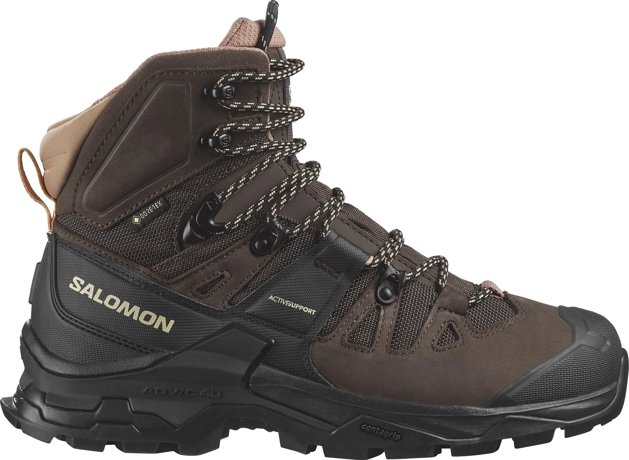Salomon Quest 4 GORE-TEX Womens Walking Boots - Brown Low Impact Sole Geometry
