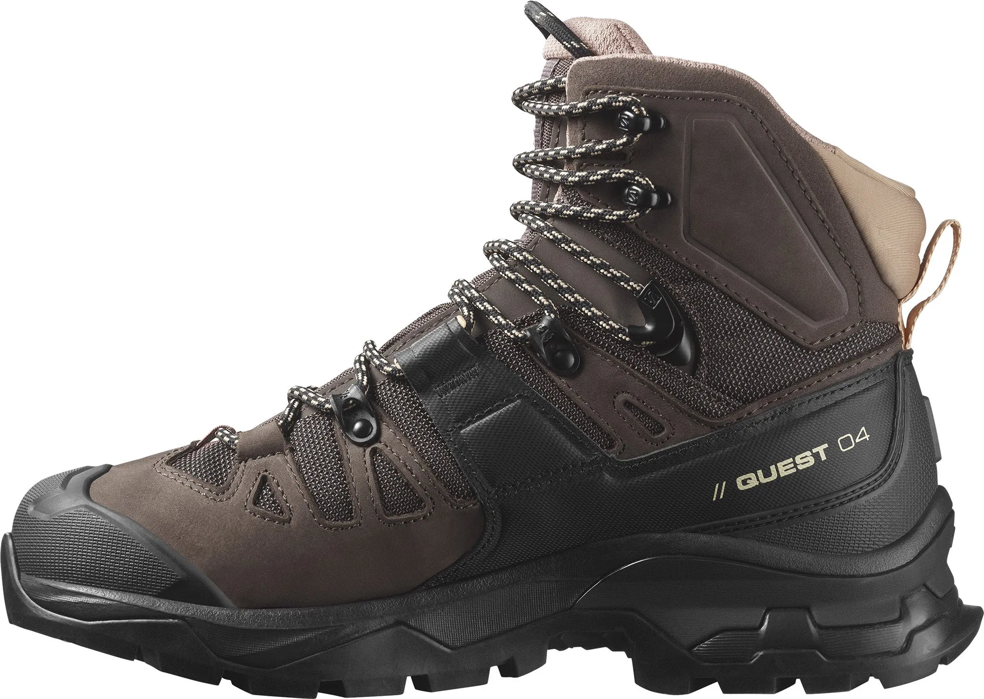 Swift Glide Foam Lining Standing Workers Salomon Quest 4 GORE-TEX Womens Walking Boots - Brown