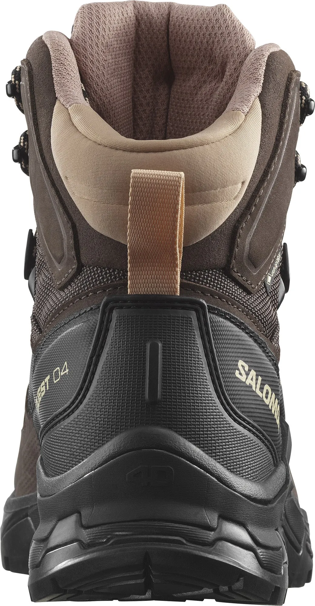 Salomon Quest 4 GORE-TEX Womens Walking Boots - Brown Spring Jump Fire Red