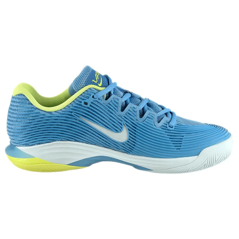 Nike Women's Air Zoom Vapor 12 - Blue Beyond/Glacier Blue Leather Upper Padded collar