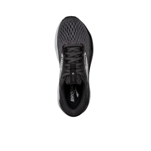 Breathable Liner contoured shoes Brooks Women's Ghost 16 Black/White