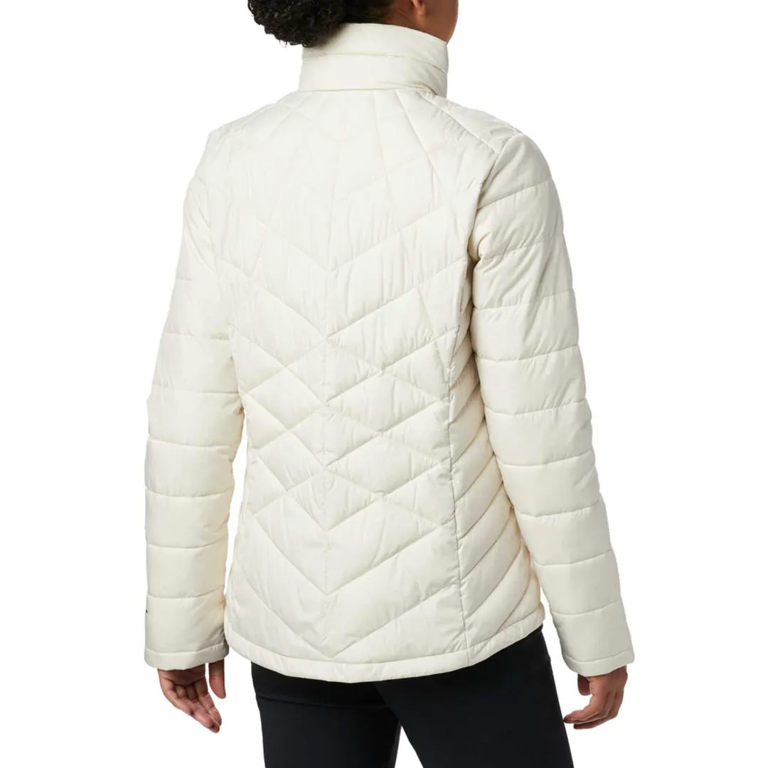 Windbreaker Style Flexible Quilted Panels Columbia Women White Heavenly Jacket