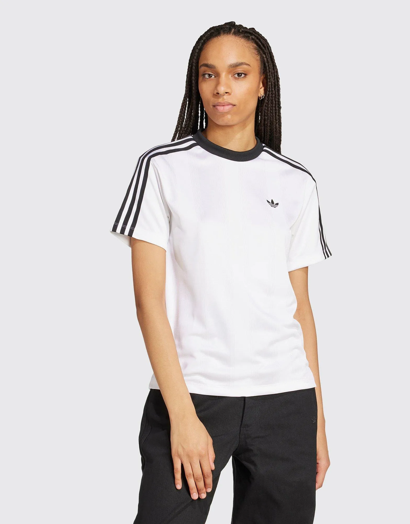 Adicolor Football Jacquard T-Shirt Light Layers Ultra Soft Blended Textile