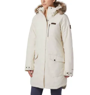 Secure Chest Pocket Columbia Women White Suttle Mountain Long Insulated Jacket