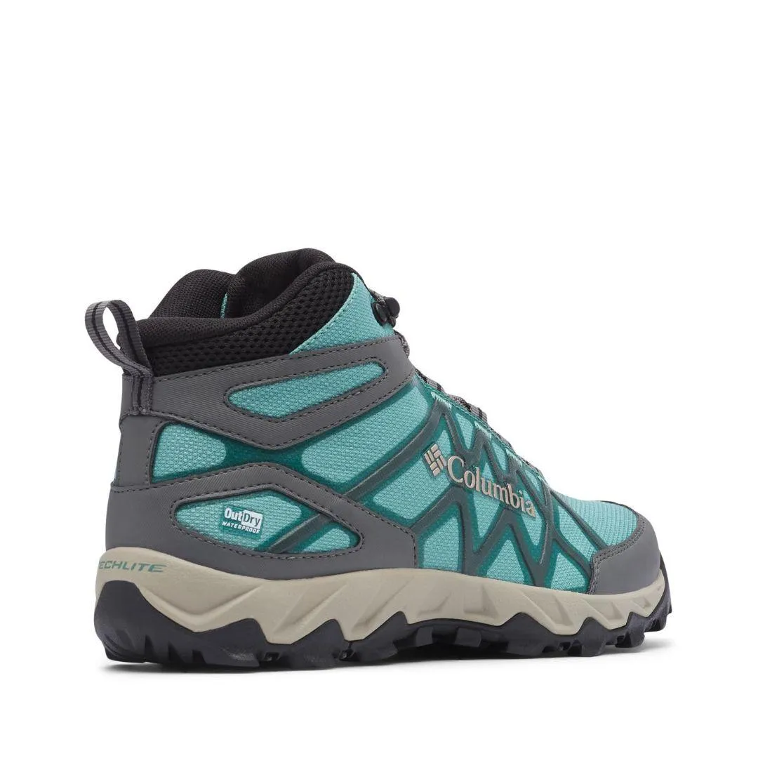 All Weather Fit All-Terrain Hiking Columbia Women Green PEAKFREAK X2 MID OUTDRY