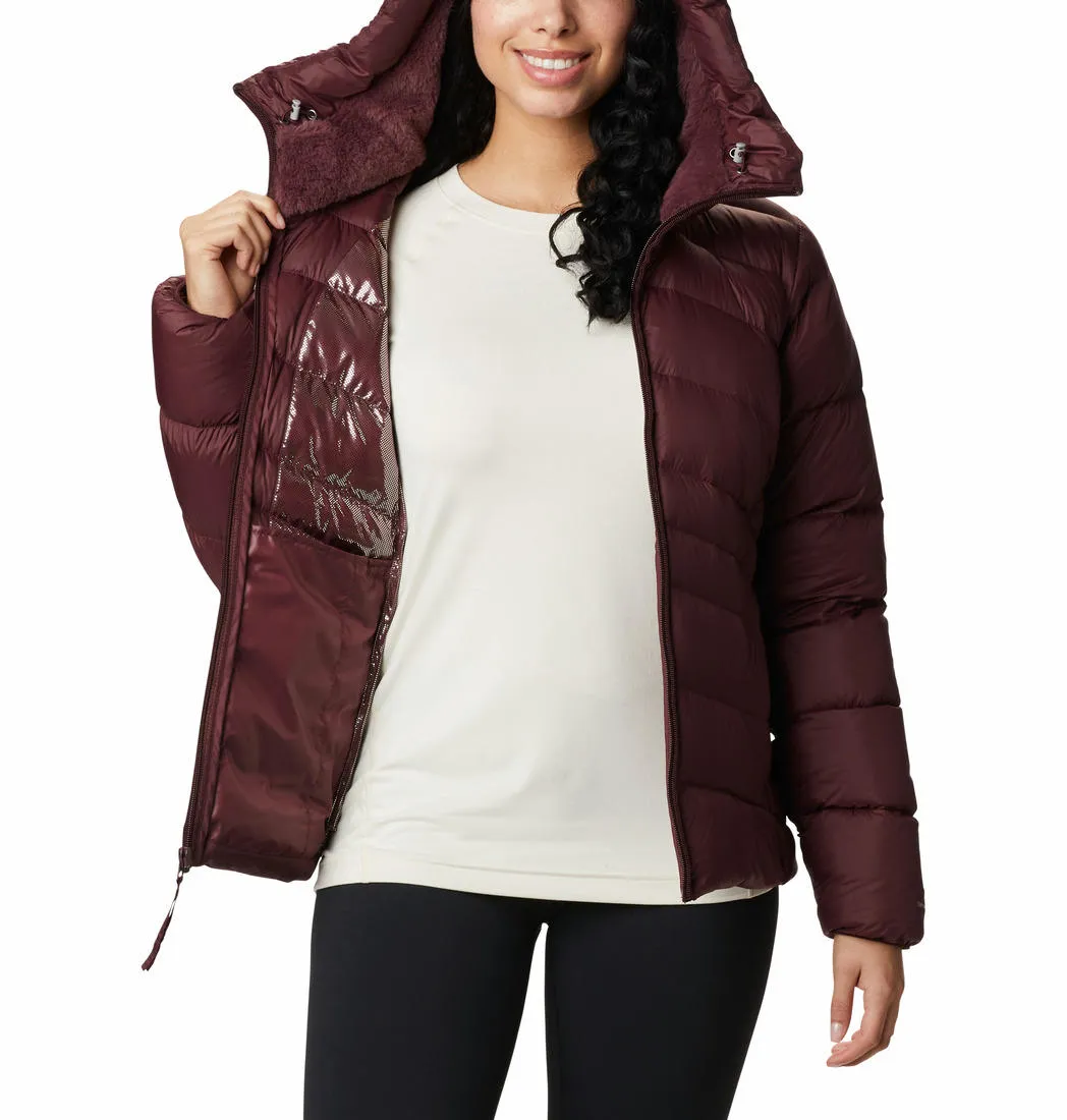 Perspective Columbia Women Maroon Autumn Park Down Hooded Jacket