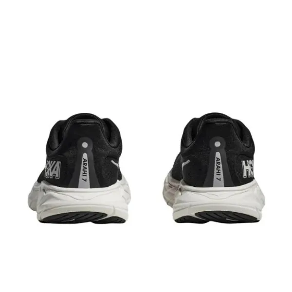 HOKA Women's Arahi 7 Wide Black/White backpacking - running shoes Gym workout