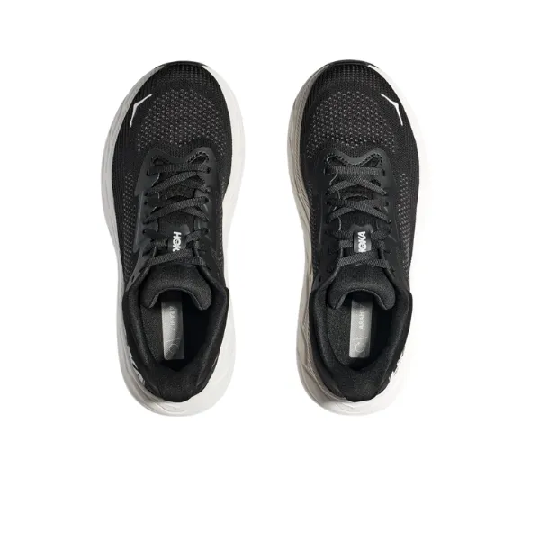 HOKA Women's Arahi 7 Wide Black/White Unibody Shell Structure