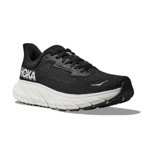 HOKA Women's Arahi 7 Wide Black/White running shoes for track workouts