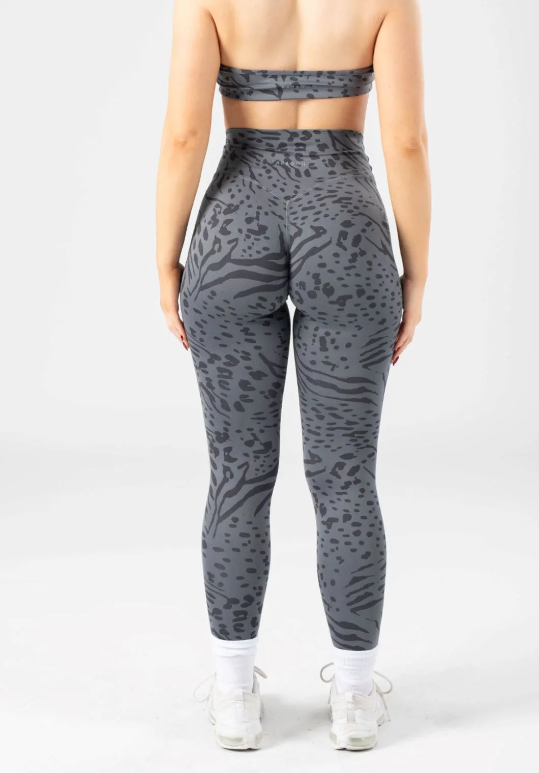 Home Lounge Fade Resistant Reluna Original Sculptseam? Legging Grey Tiger