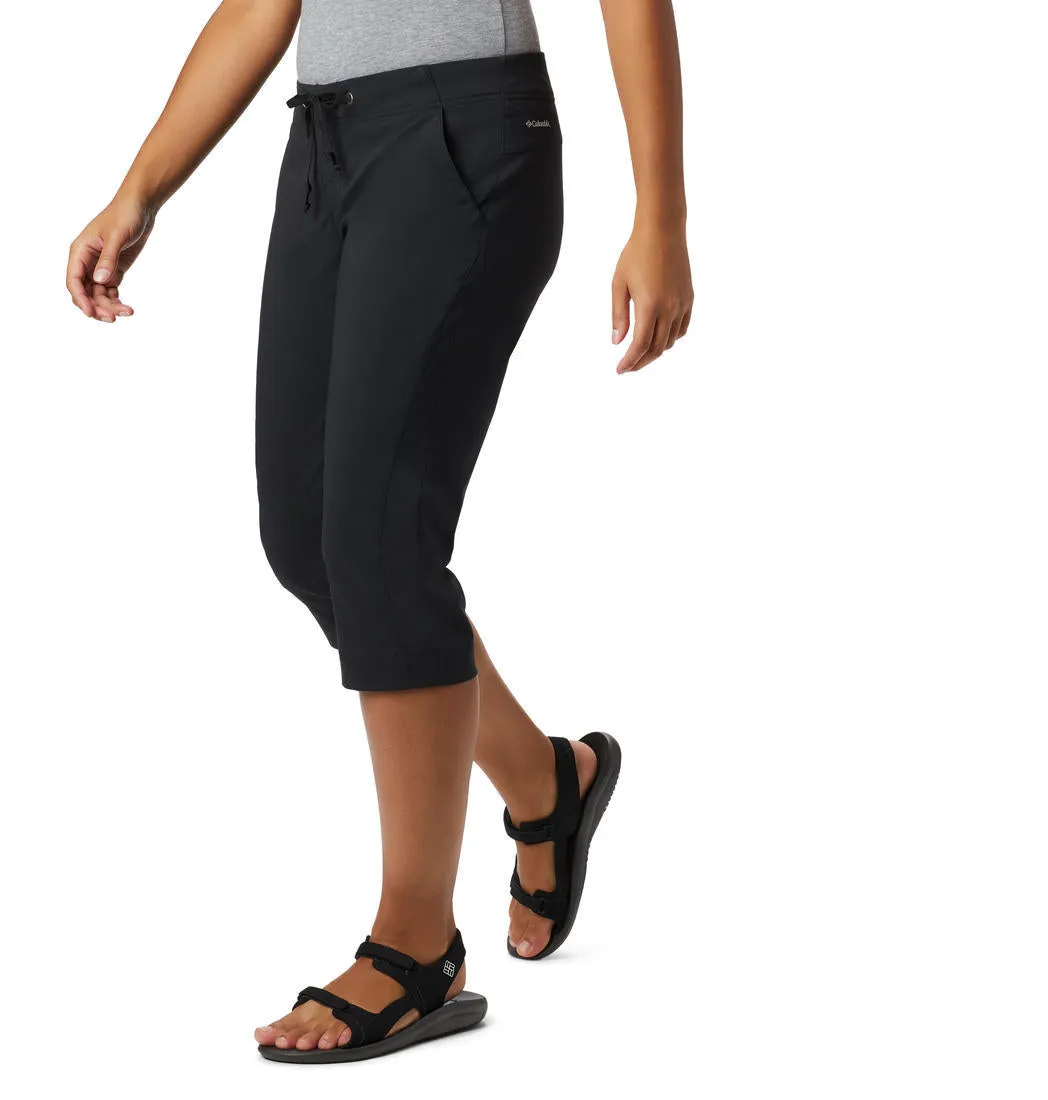 Columbia Women Black Anytime Outdoor Capri (Sun Protection) Anti Pilling Technology
