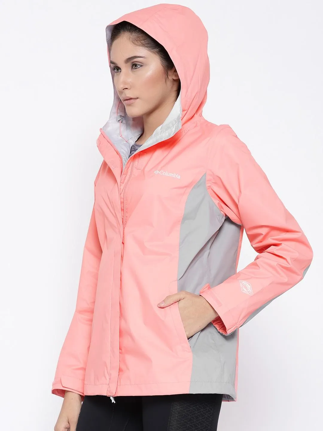 spring season Cozy Lining Columbia Women Orange Arcadia II Jacket Waterproof