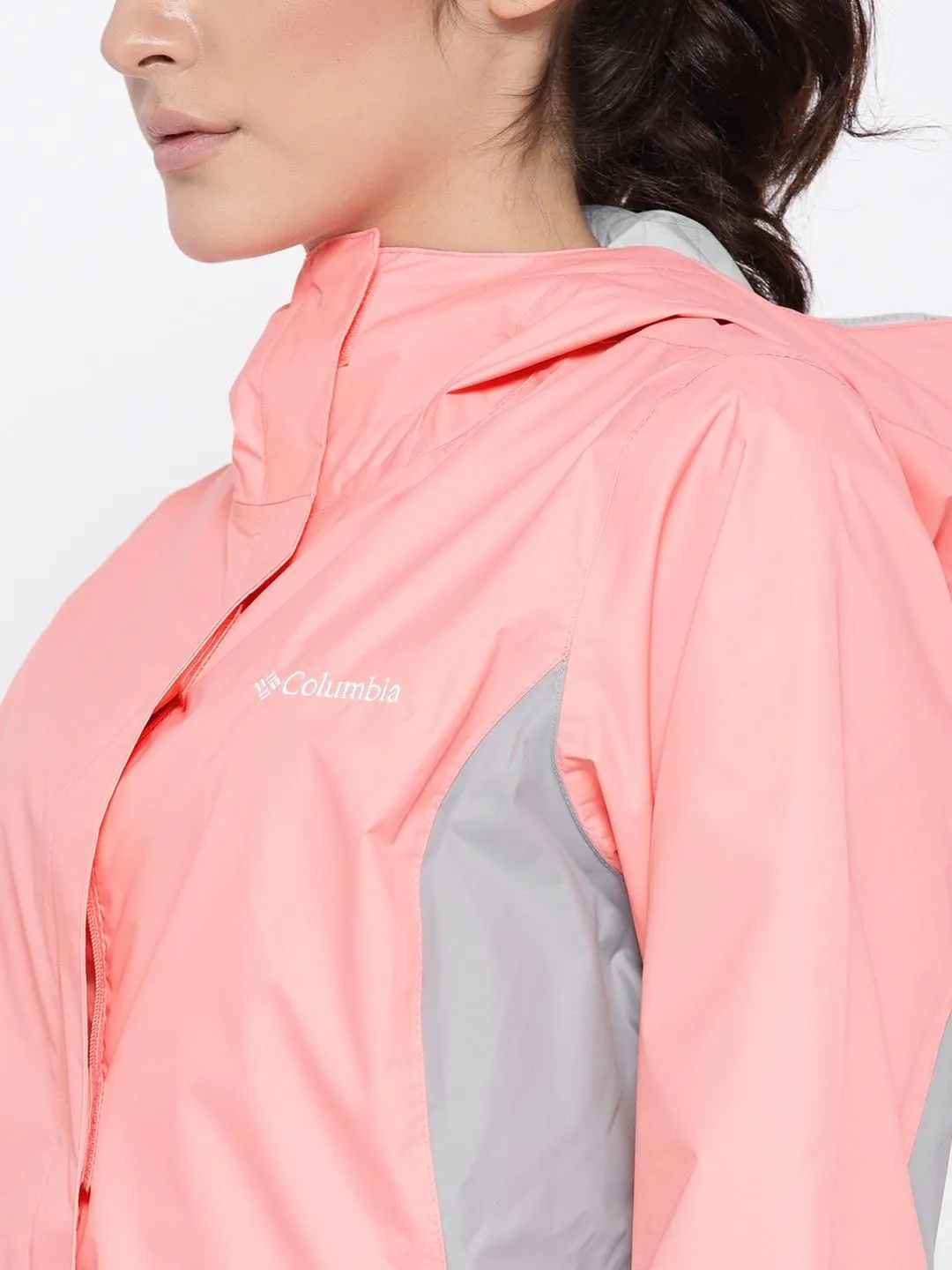 Columbia Women Orange Arcadia II Jacket Waterproof Benefit