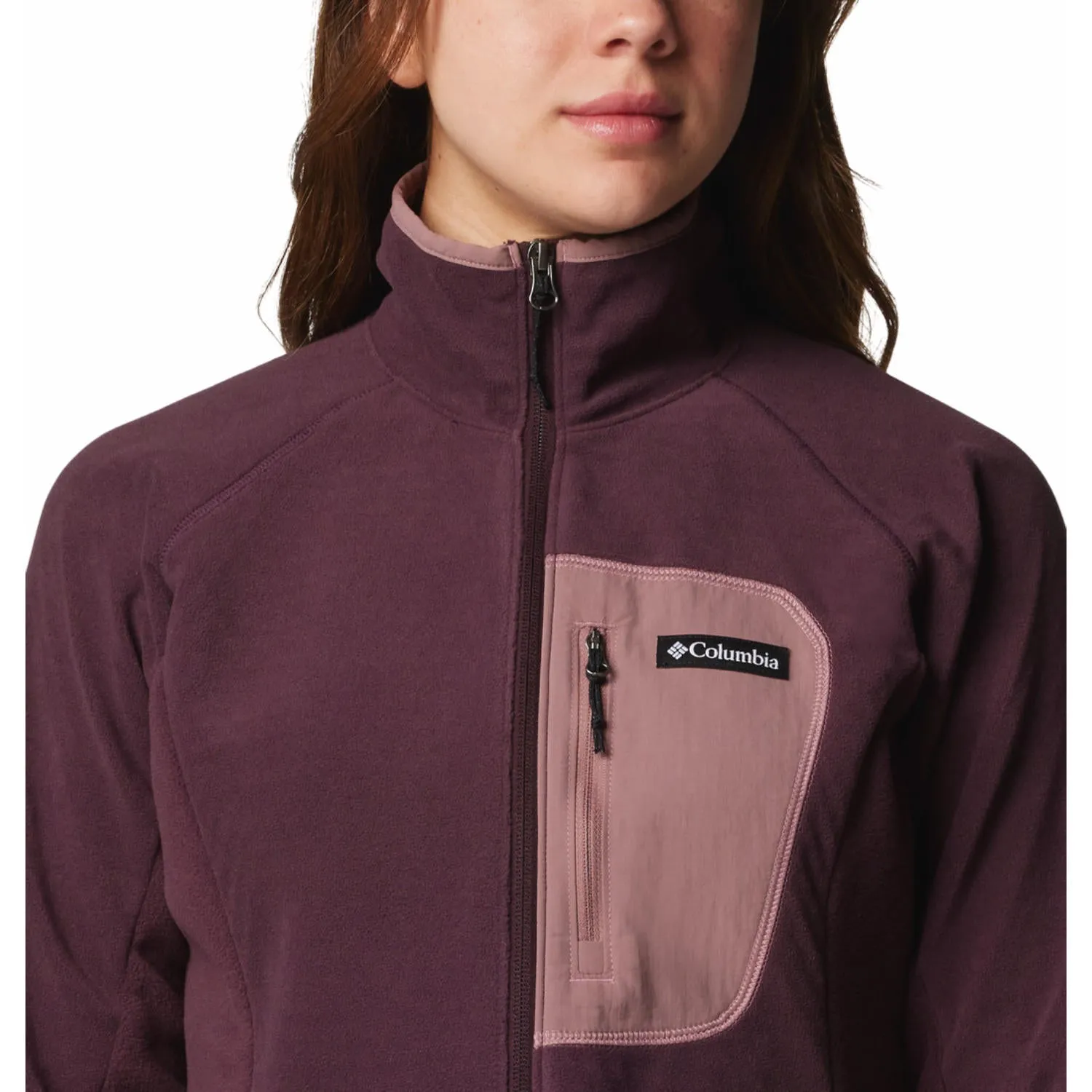 Columbia Women Red Outdoor Tracks Full Zip II Cozy Fit DoubleReinforced Zipper