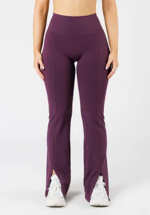 For Teens Breathable Fabric FormLux Front Slit Sculptseam? Plus Flare Legging 32" Wildberry