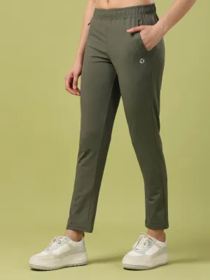Women Solid Straight Fit Trackpants with 4 Way Crispy Non Binding Leg Design Fit for Sports Performance