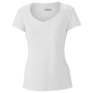 NoSideSeam sporty wear Columbia Women White Innisfree Short Sleeve Shirt