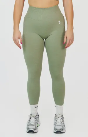 Tempo Seamless Scrunch Leggings - Forest Green Outdoor Lover Thermal Warm Active Comfort Wear