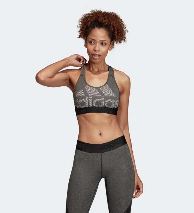 Don't Rest Alphaskin Badge of Sport Bra Breathable fabric Yellow sports outfit