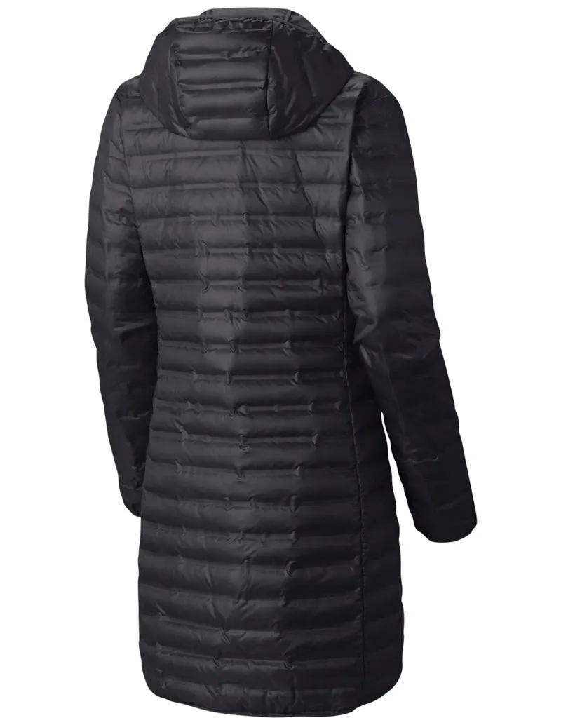 Columbia Women Black Flash Forward Long Down Jacket Cool Fit Street Vibe