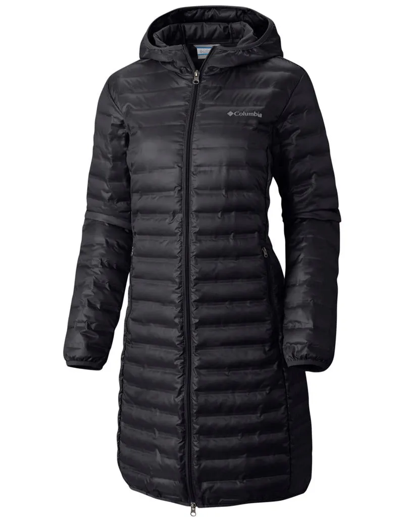 Distribute Ergonomic Cut Columbia Women Black Flash Forward Long Down Jacket