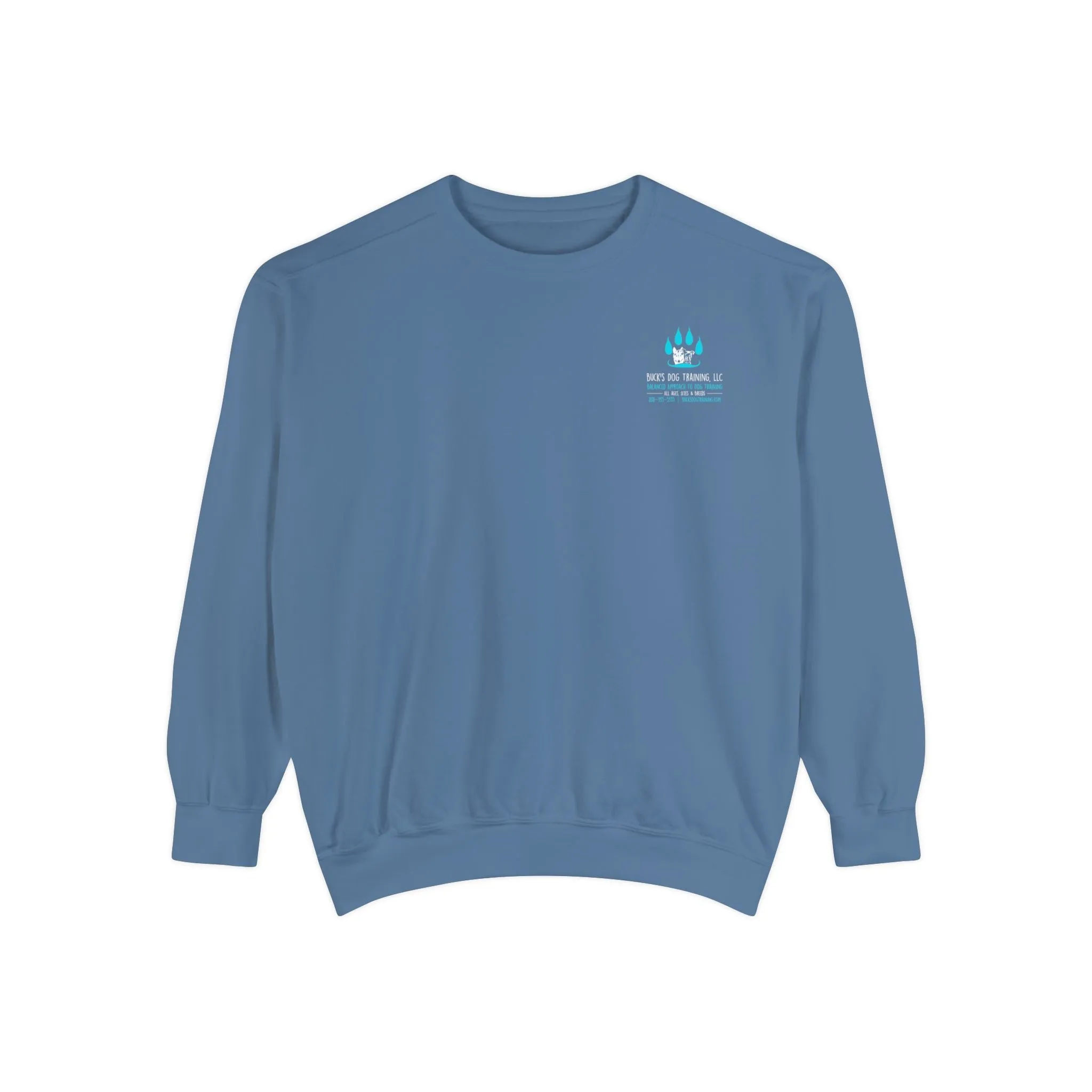 Unisex Garment-Dyed Sweatshirt Street Casual patch accents