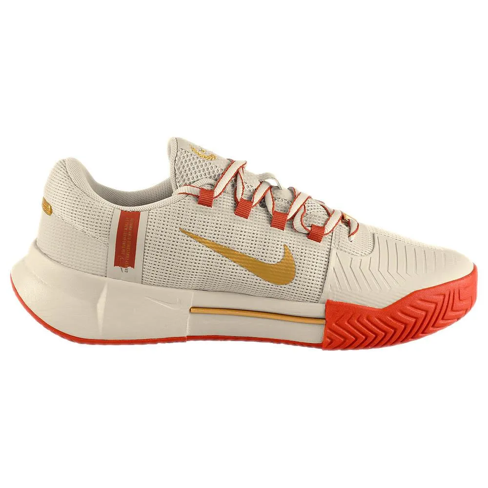 Nike Women's Air Zoom GP Challenge 1 - Premium - Sand Drift/Metallic Gold warm weather Sock Like Fit Collar