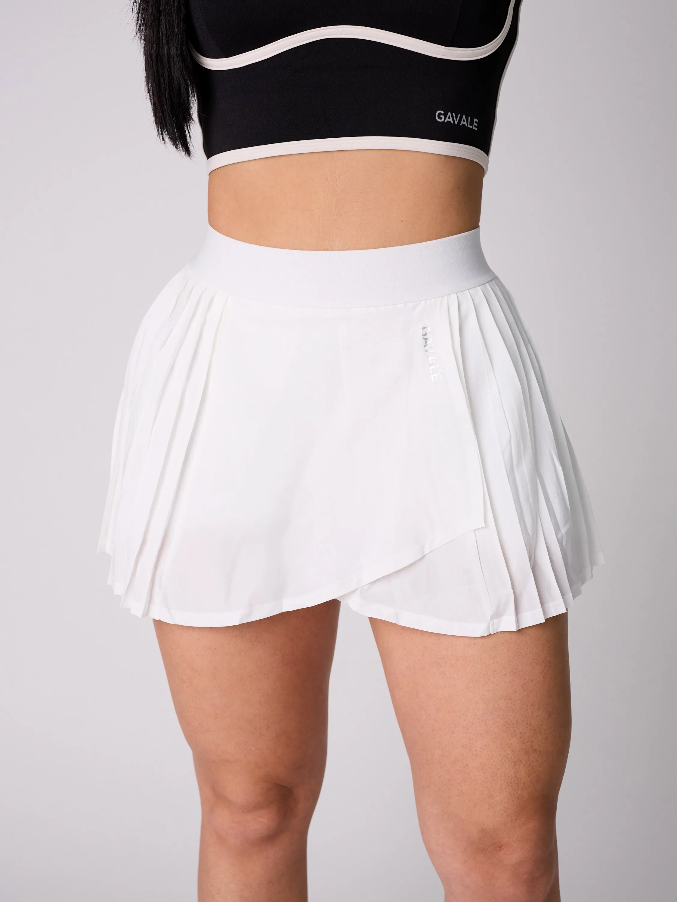 Weighted Hem Flexible Material Airflow Tennis Skirt