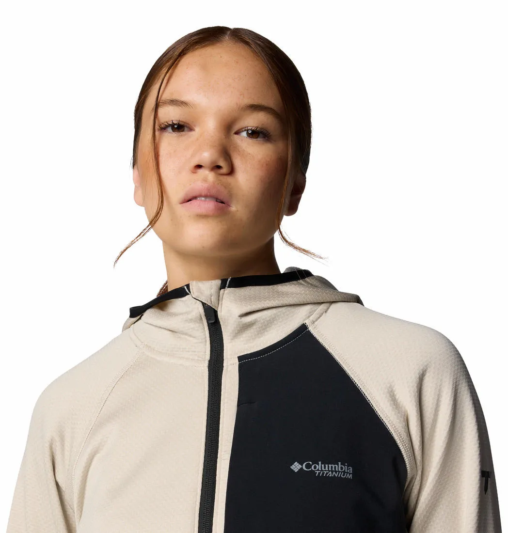 bus ride City Edge Columbia Women Brown Triple Canyon Grid Fleece Hooded FZ