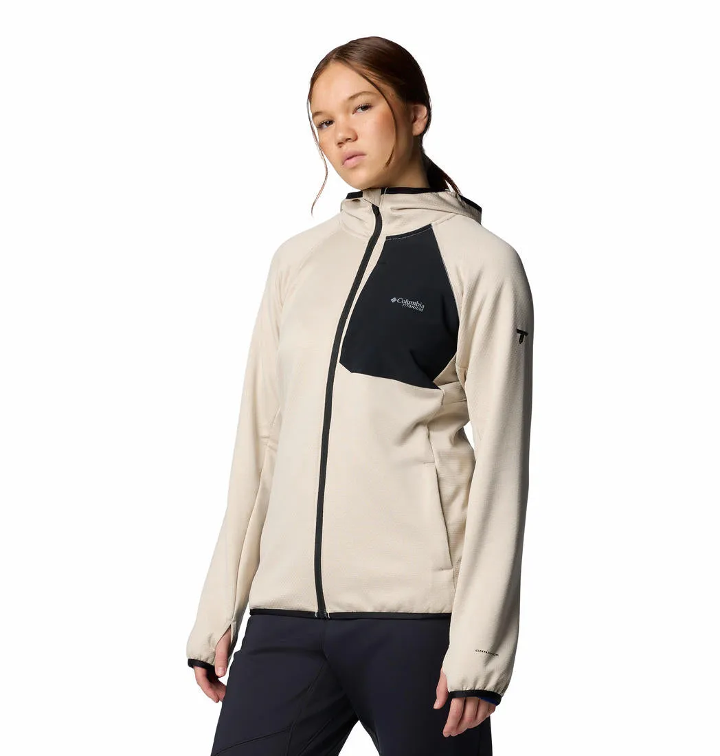 Columbia Women Brown Triple Canyon Grid Fleece Hooded FZ suitable for school days Engage