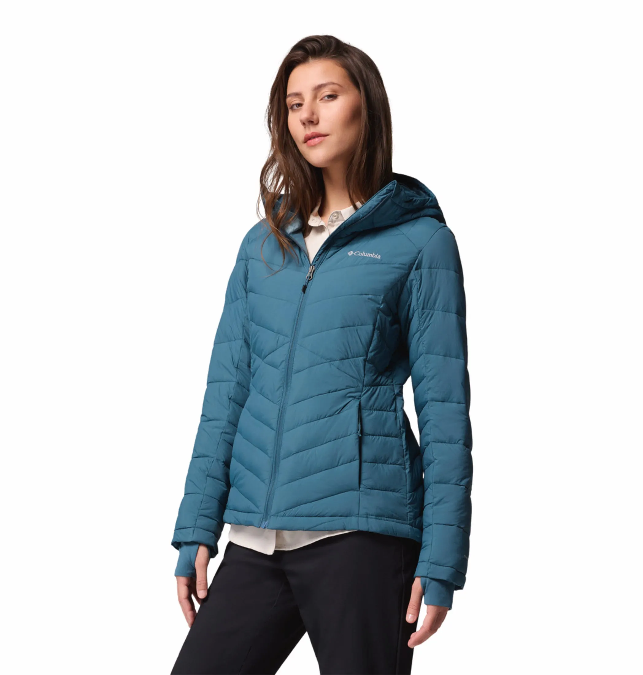 Travel Layer shopping spree Columbia Women Teal OmniHeat Infinity Joy Peak II Down Jacket