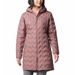 Cozy Design Columbia Women Red Delta Ridge II Long Down Jacket
