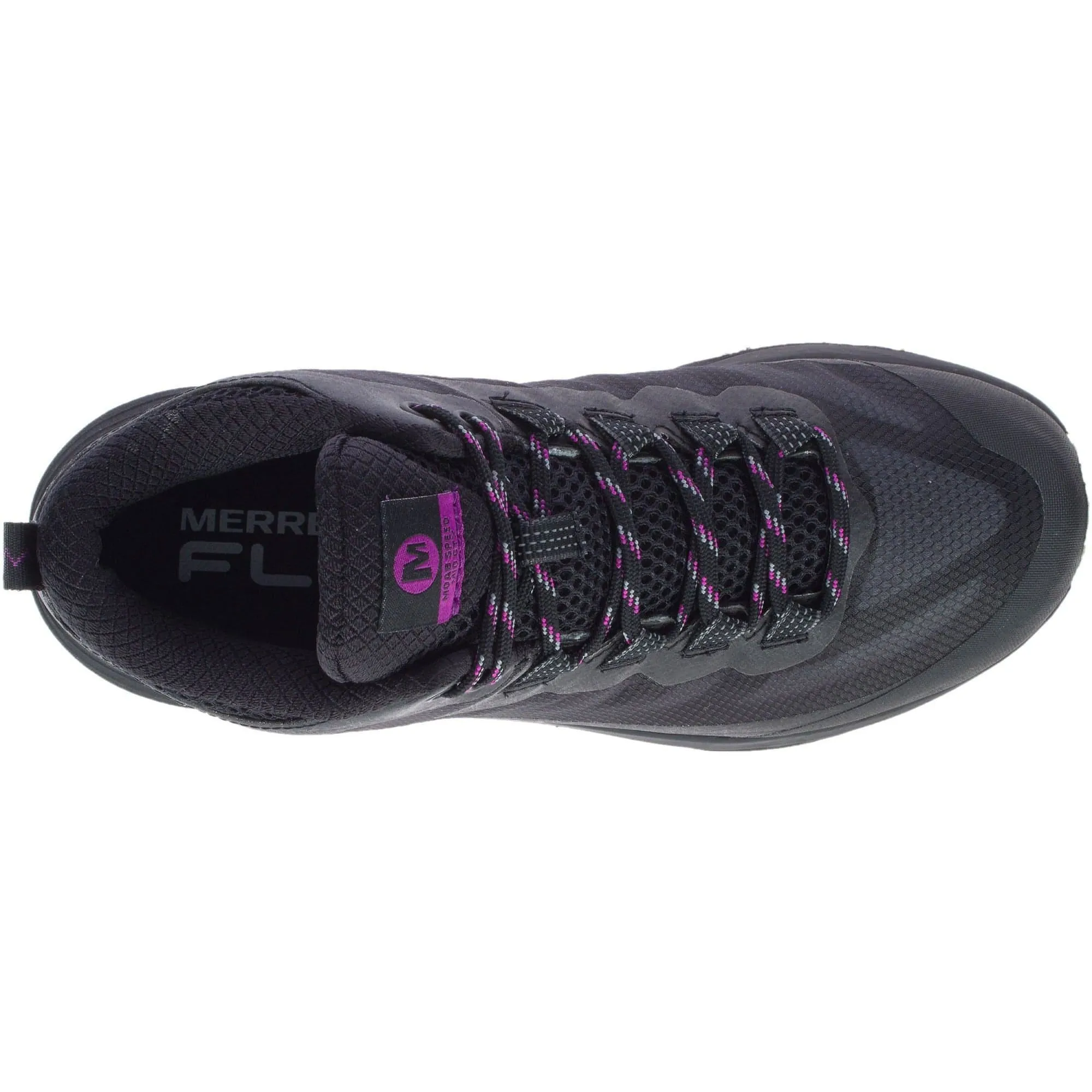 Merrell Moab Speed Mid GORE-TEX Womens Walking Boots - Black Rolling Motion Design