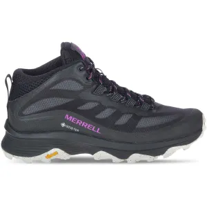 Moisture wicking Merrell Moab Speed Mid GORE-TEX Womens Walking Boots - Black