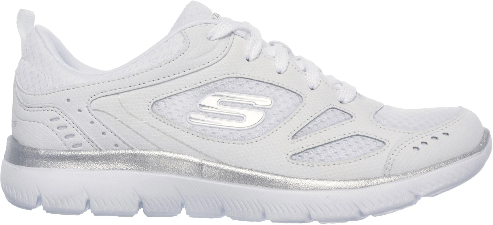 Road Long Skechers Summits Suited Womens Training Shoes - White
