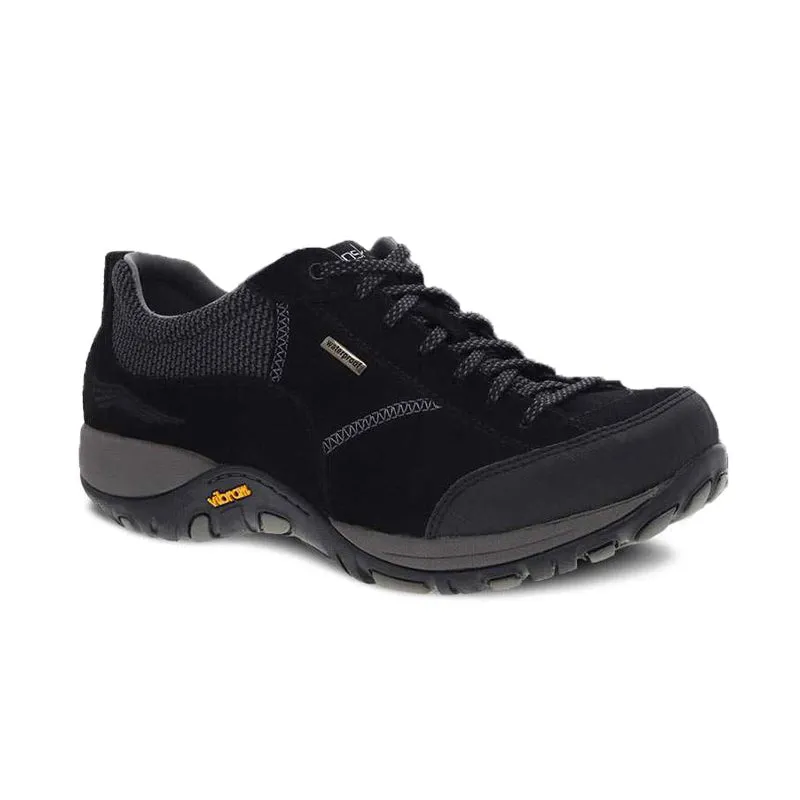 Women's Paisley Waterproof Black/Black Suede Ergonomic Heel Cup Quick Flow
