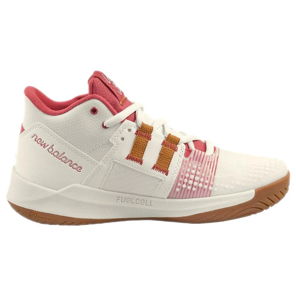 New Balance Women's Coco CG1 - D Width - White/Brown Performance Wear Traction Enhancements