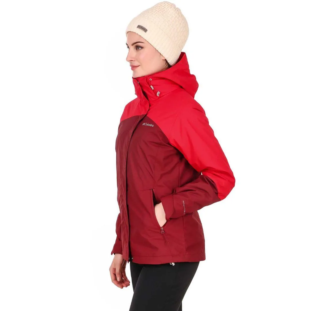 Adjustable Drawstring Waist Restore Columbia Women Red Bugaboo II Fleece Interchange Jacket