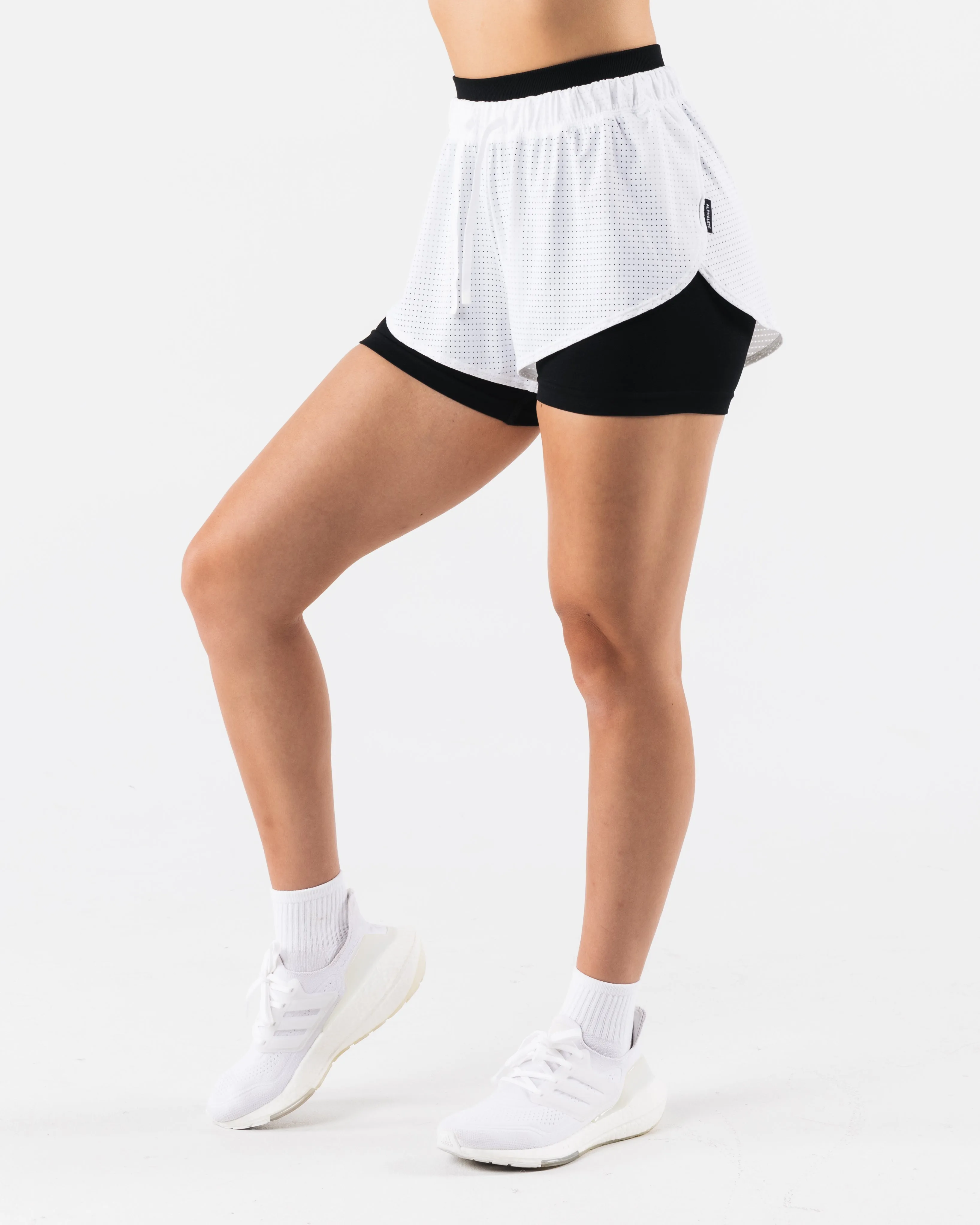 Margo Mesh Short - White CompactPackable