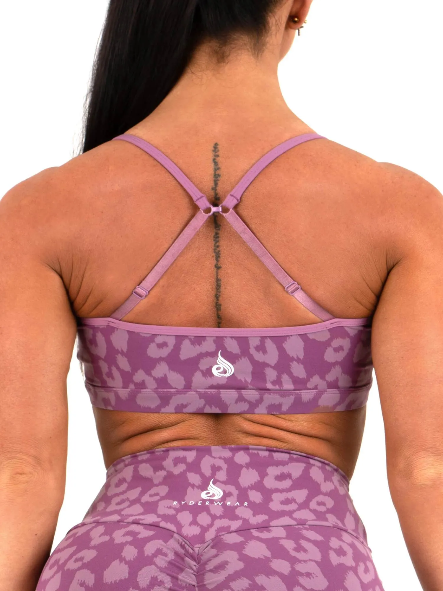 Underwear Hiking groups Animal Sports Bra - Leopard Purple